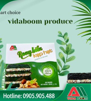 Hộp rong biển kẹp hạt 180g Hộp rong biển kẹp hạt 180g